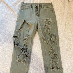 American Eagle ripped jeans